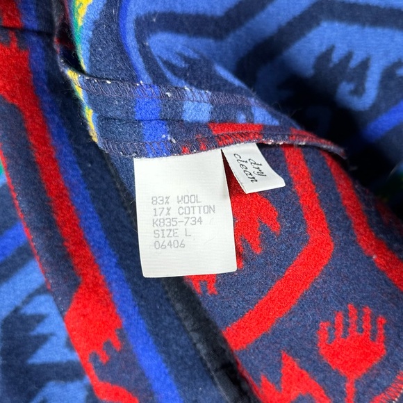Vintage Knockabouts by Pendleton Aztec Navajo Print Thick Wool Blend Jacket - Picture 8 of 10